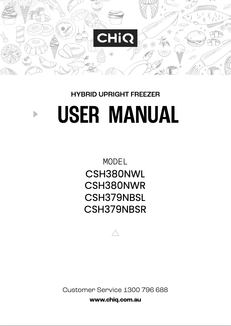 Image de la première page du manuel de l'appareil CSH380NW