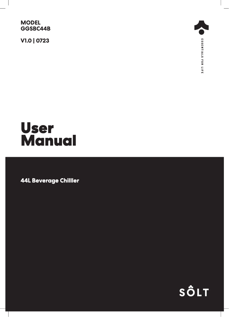 Page n°1 - Manuel utilisateur Sôlt GGSBC44B
