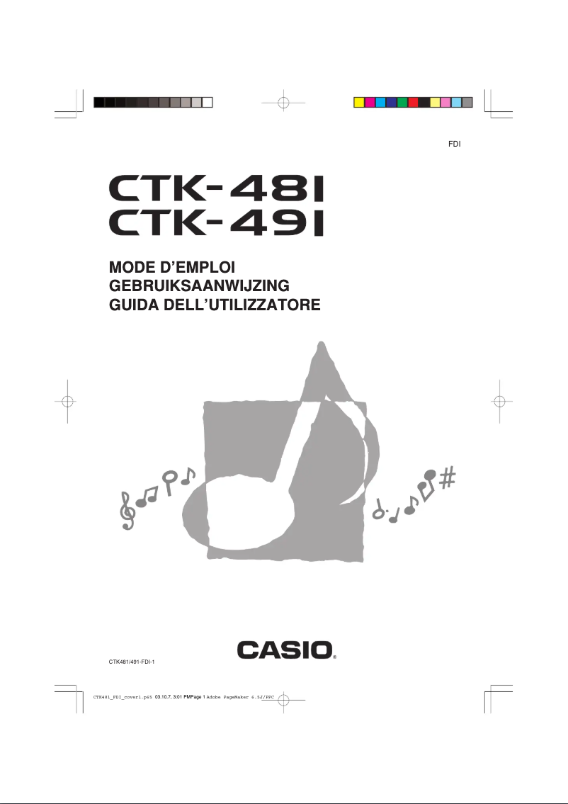 Image de la première page du manuel de l'appareil CTK-491