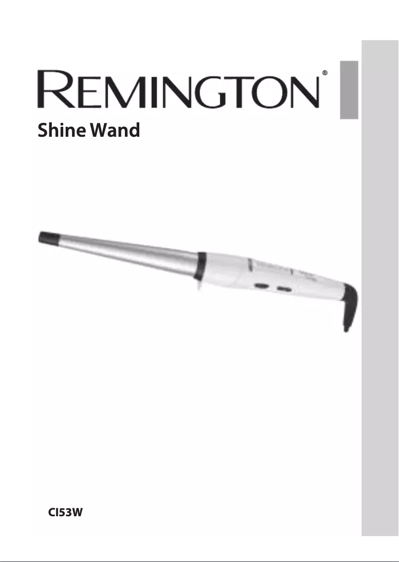 Page 1 de la notice Manuel utilisateur Remington Shine Wand CI53W