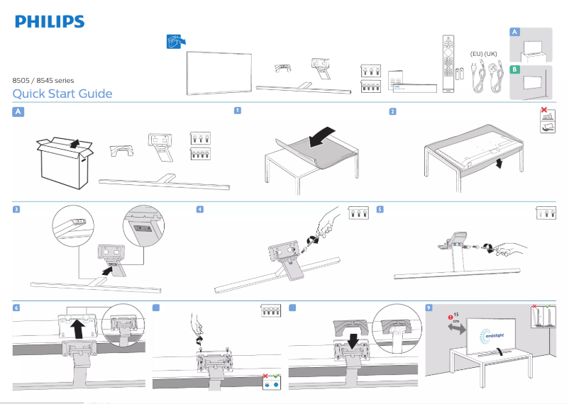 Imagen de la primera página del manual del dispositivo 43PUS8505