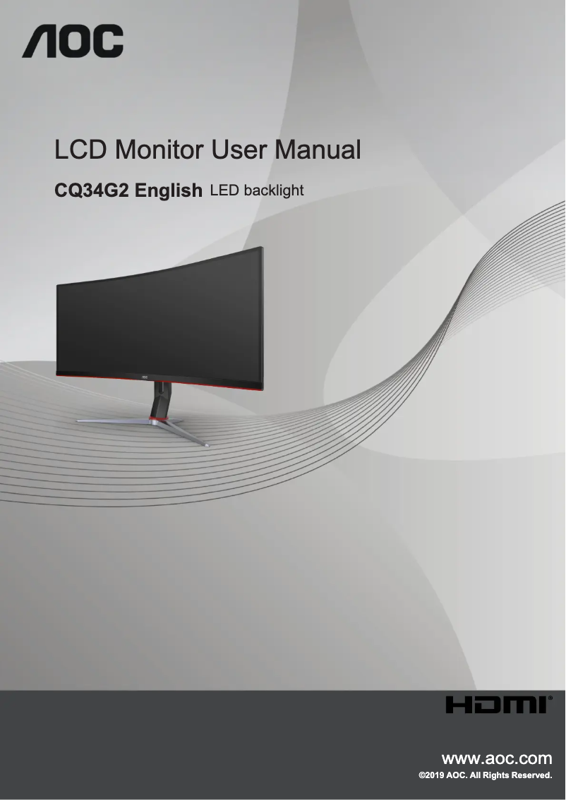 Image de la première page du manuel de l'appareil CQ34G2