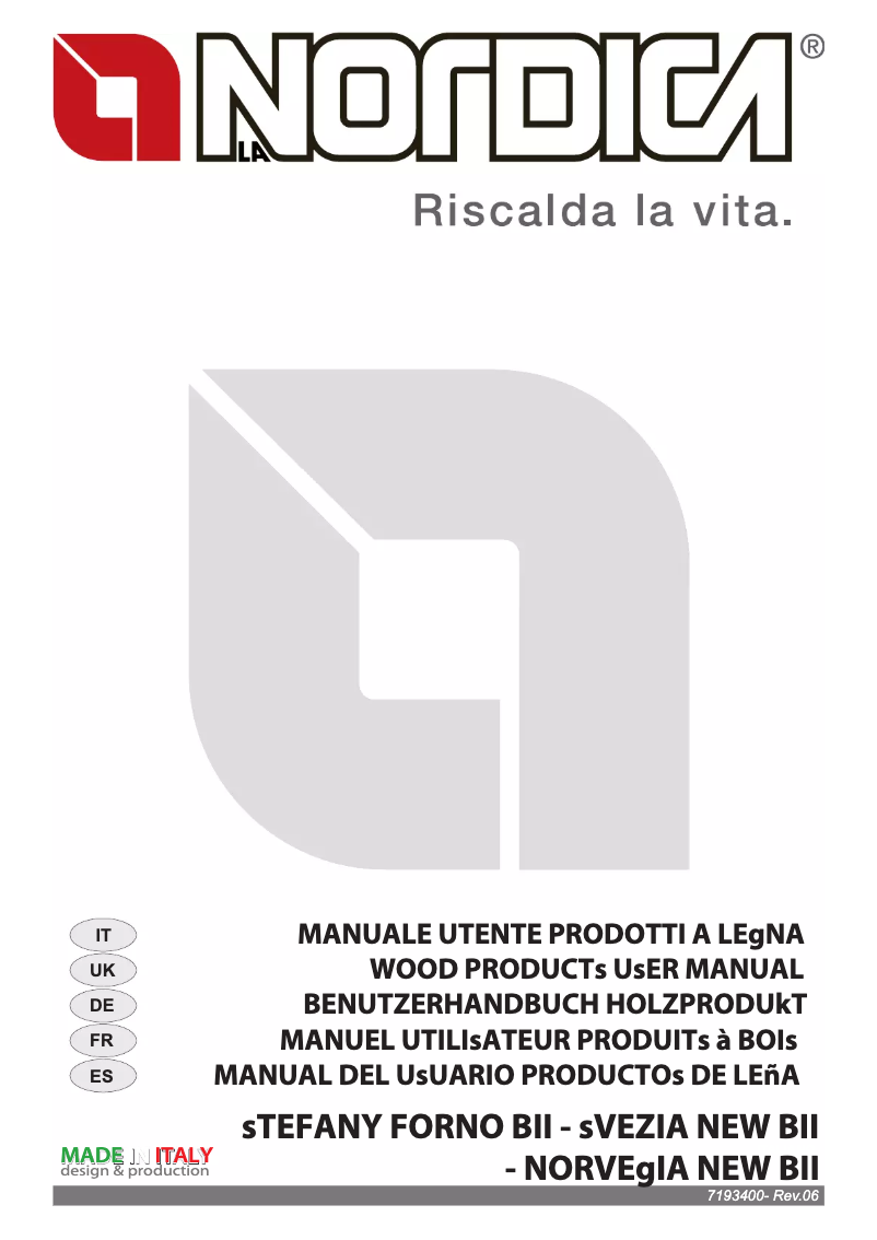 Página 1 del manual Manual de usuario La Nordica Stefany Forno