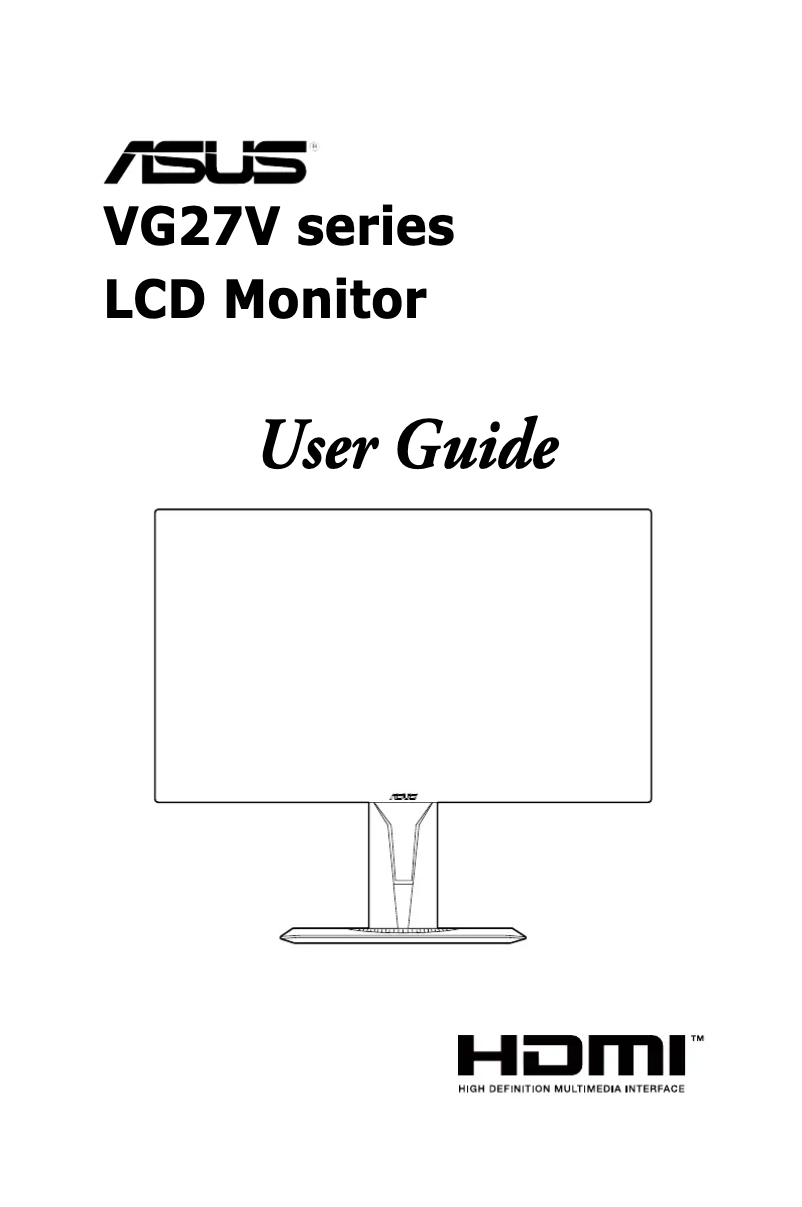 Page 1 de la notice Manuel utilisateur Asus VG27VQ