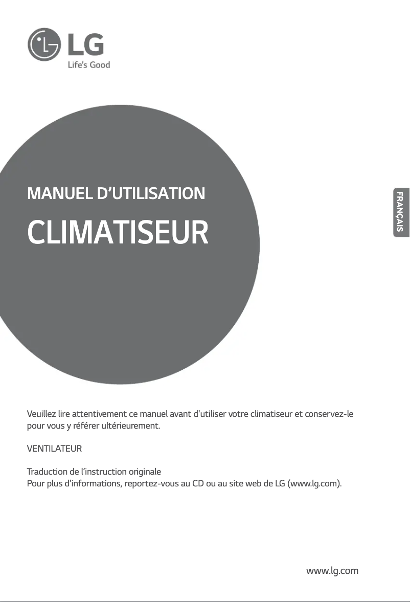 Page n°1 - Manuel utilisateur LG LZ-H100GXN0