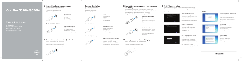 Image de la première page du manuel de l'appareil OptiPlex 3020 Micro