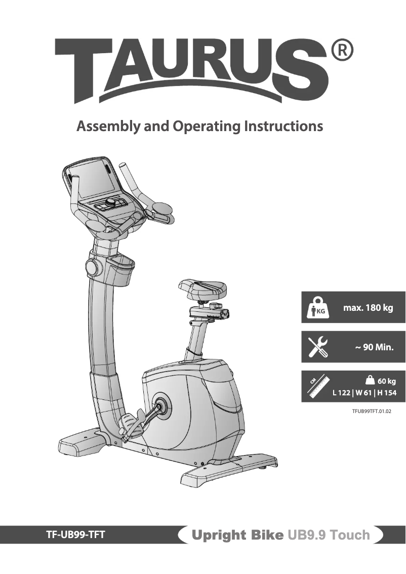 Image de la première page du manuel de l'appareil UB9.9 Touch