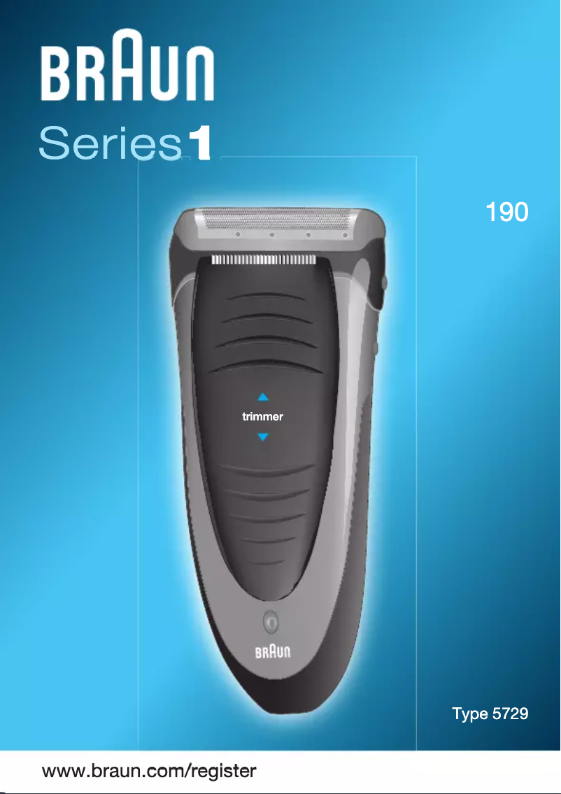Page 1 de la notice Manuel utilisateur Braun 190