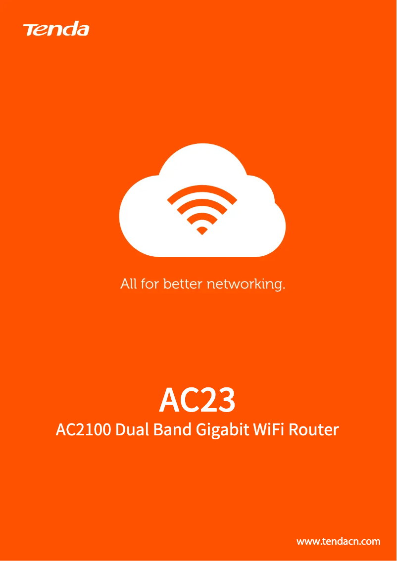 Página 1 del manual Ficha técnica Tenda AC23