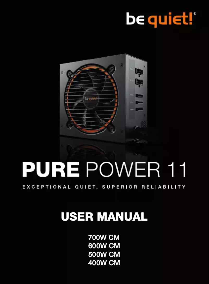 Page n°1 - Manuel utilisateur Be Quiet! Pure Power 11