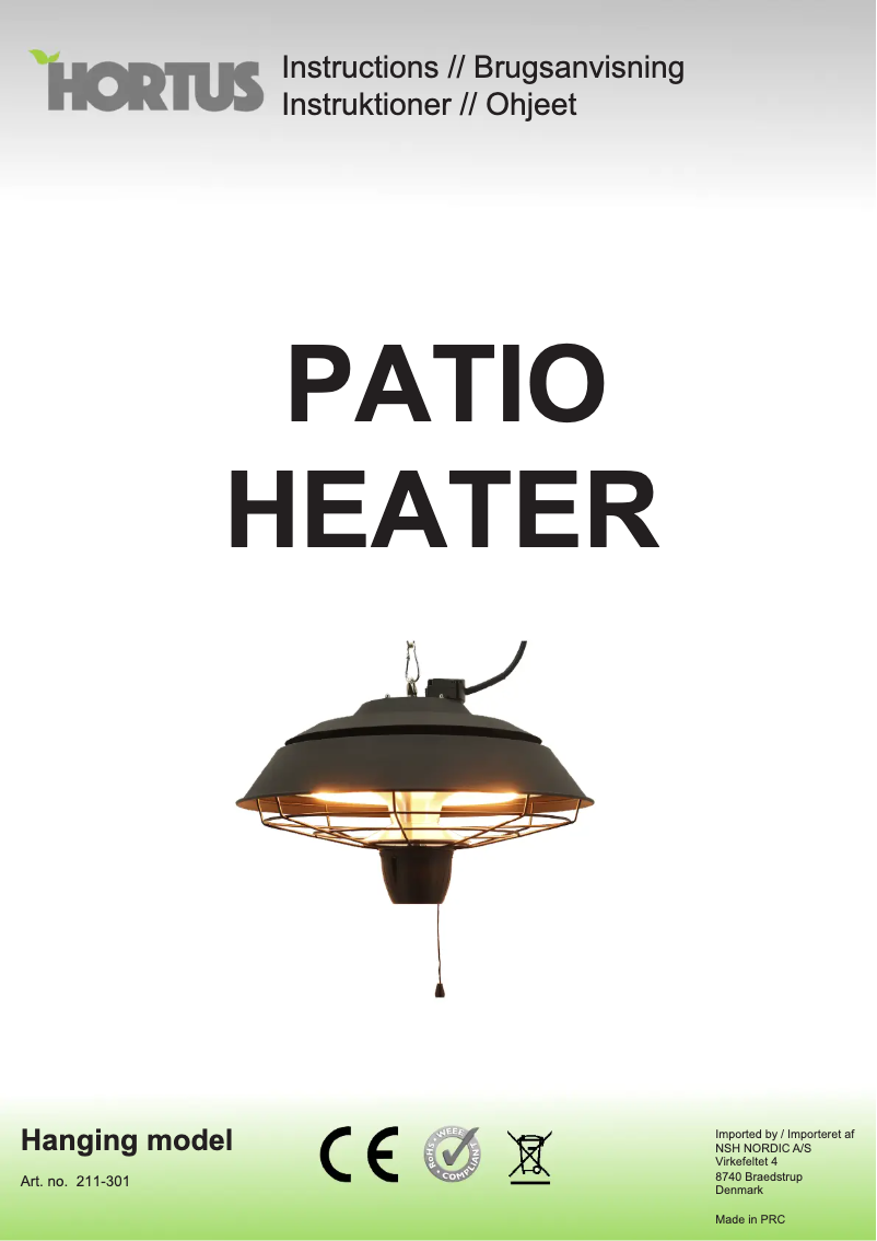 Image de la première page du manuel de l'appareil 211-301