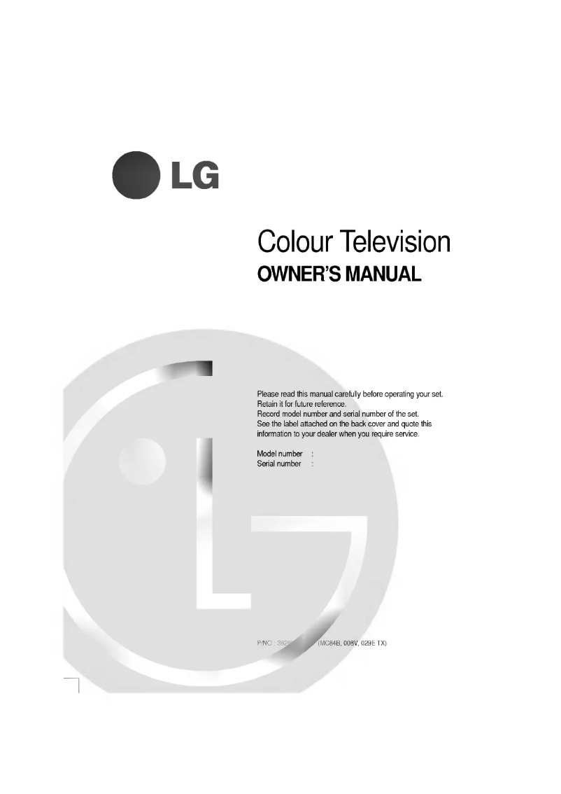 Página 1 del manual Manual de usuario LG CT-21S32EX