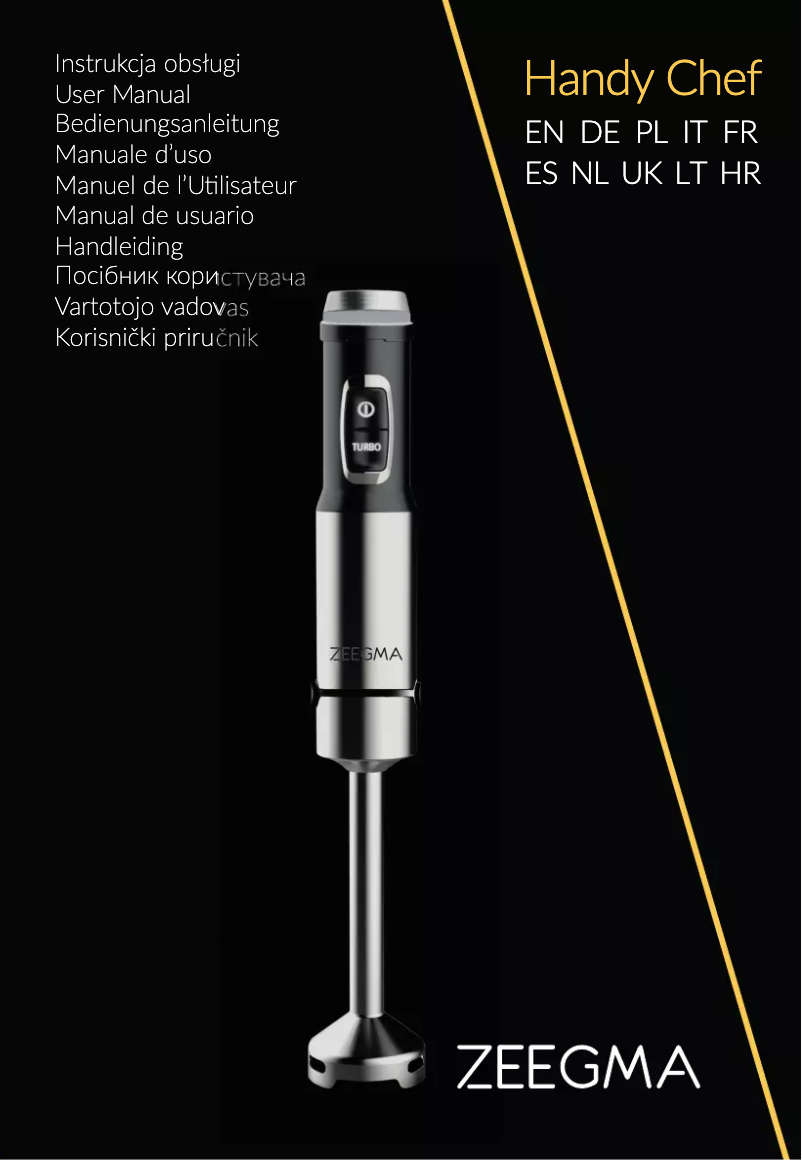 Page n°1 - Manuel utilisateur Zeegma Handy Chef