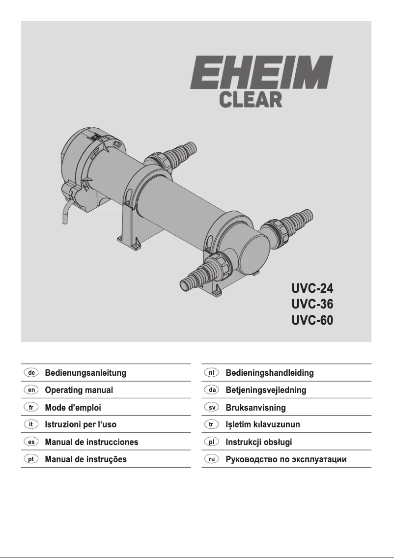 Page 1 de la notice Manuel utilisateur Eheim Clear UVC60