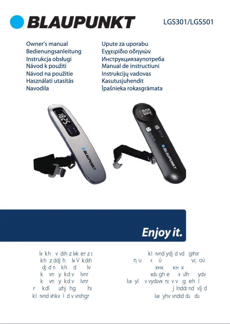 Image de la première page du manuel de l'appareil LGS301