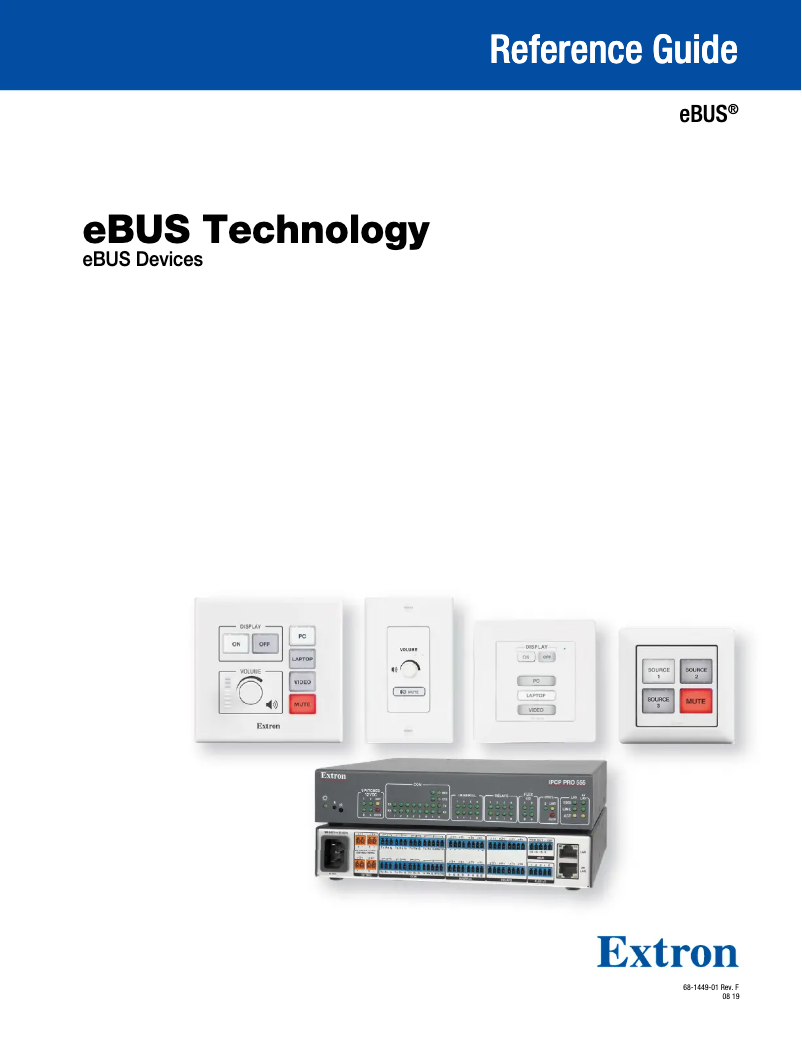 Page 1 de la notice Manuel utilisateur Extron EBP 200