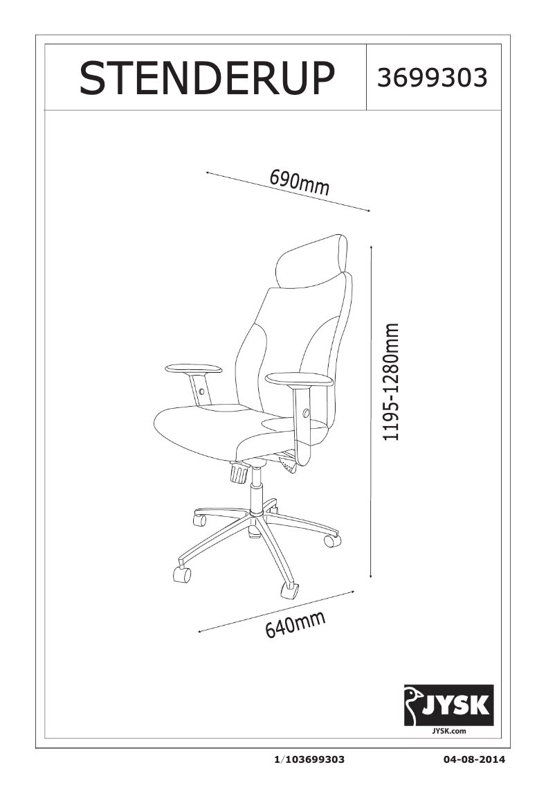 Página 1 del manual Manual de usuario JYSK Stenderup