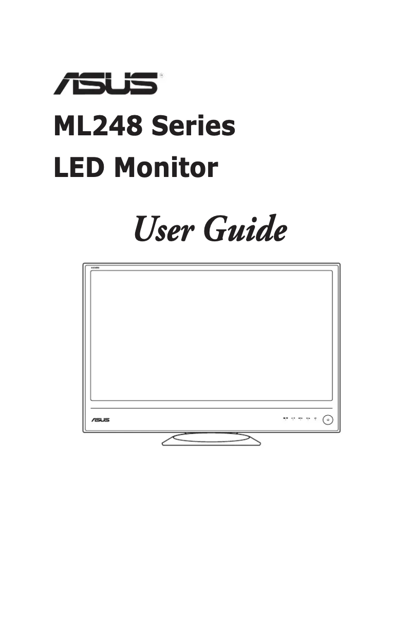 Page 1 de la notice Manuel utilisateur Asus ML248H