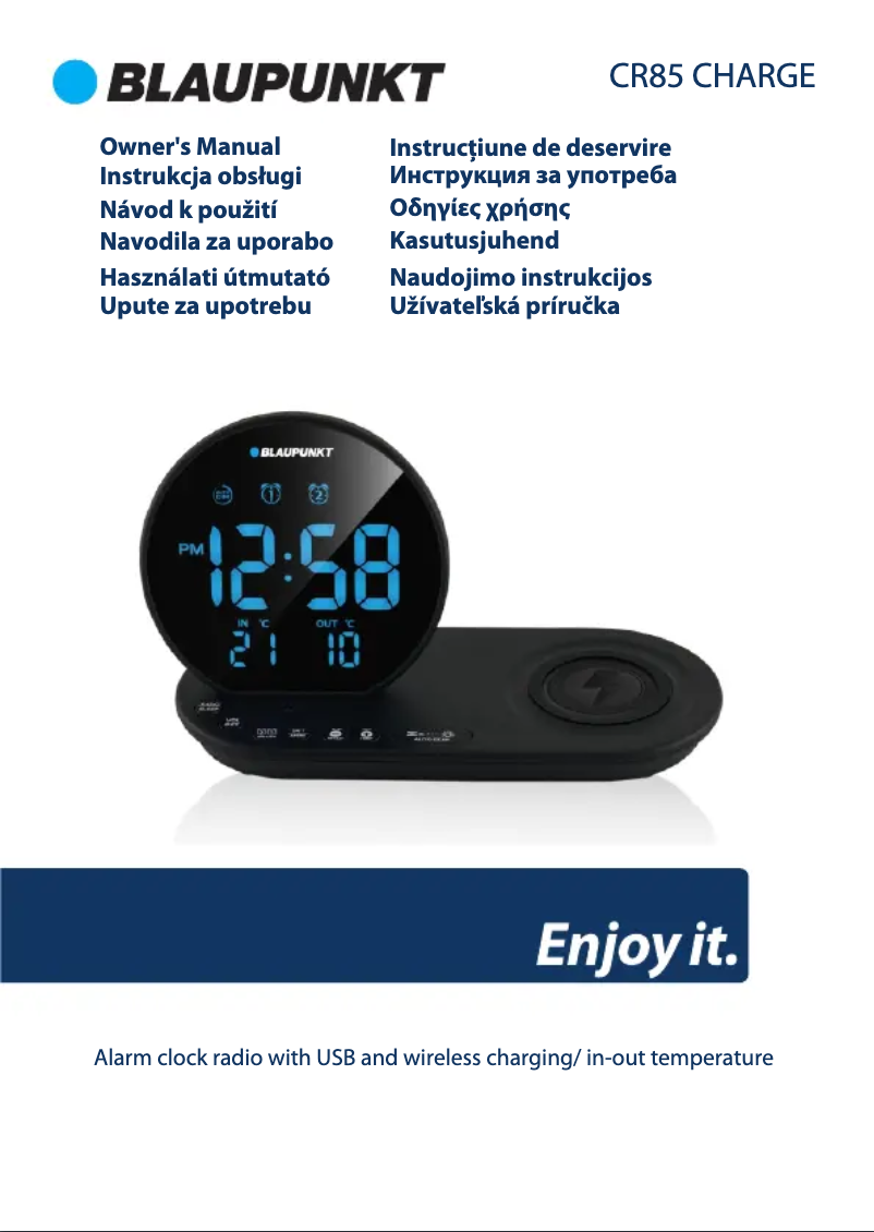 Page 1 de la notice Manuel utilisateur Blaupunkt CR85 Charge