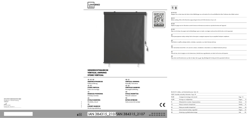 Page 1 de la notice Manuel utilisateur Livarno Lux IAN 384315