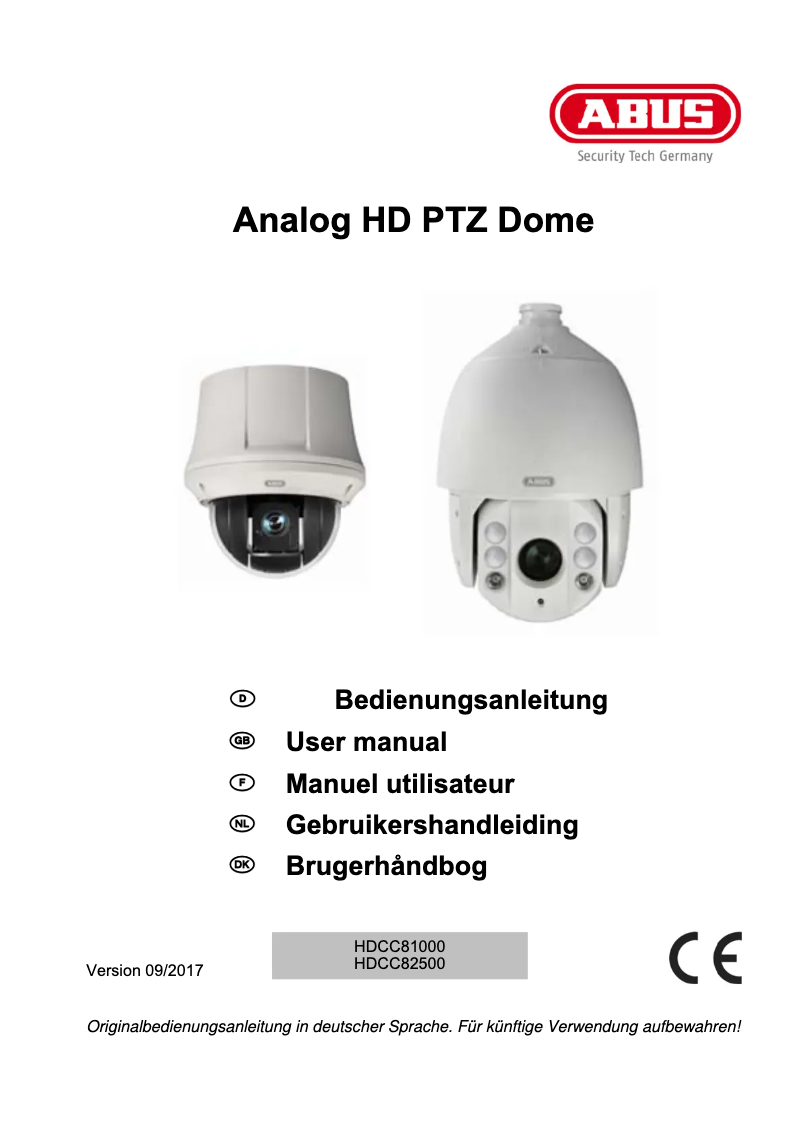 Image de la première page du manuel de l'appareil HDCC82501