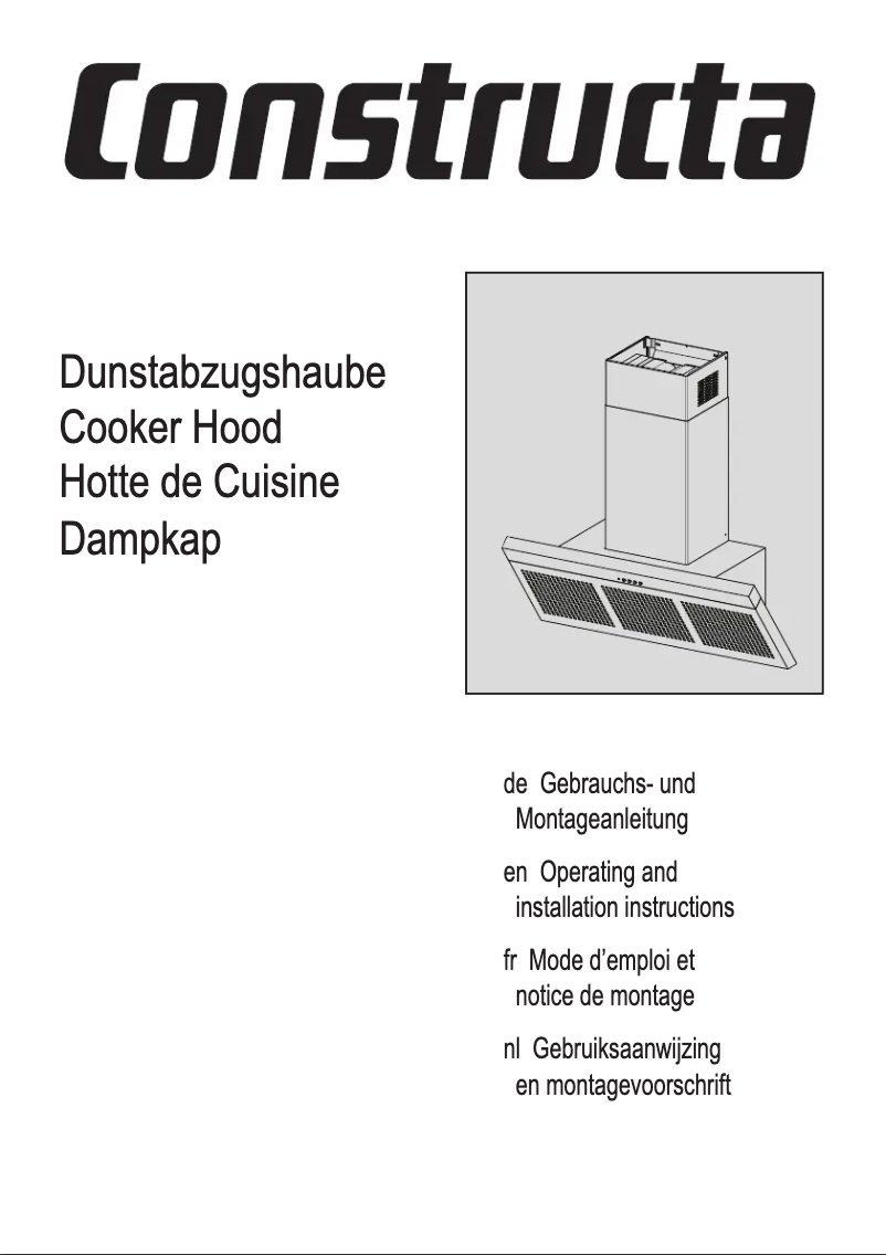 Page 1 de la notice Manuel utilisateur Constructa CD679550