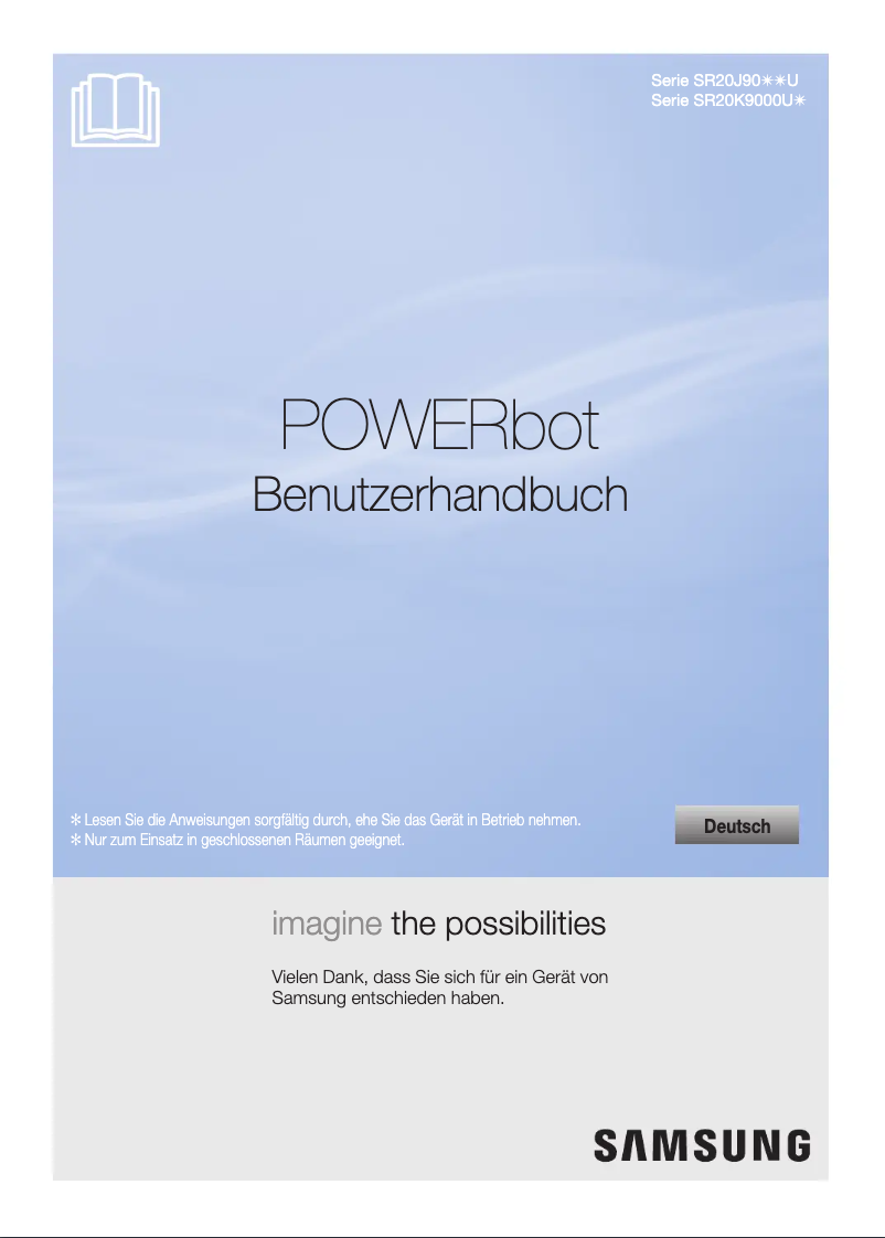 Page 1 de la notice Manuel utilisateur Samsung POWERbot SR20J9000U
