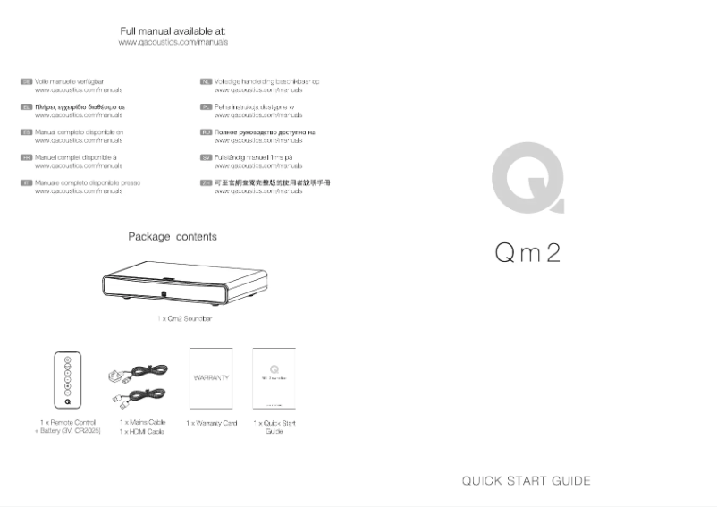 Image de la première page du manuel de l'appareil M2