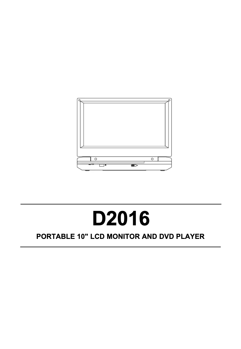 Page n°1 - Manuel utilisateur VOXX D2016