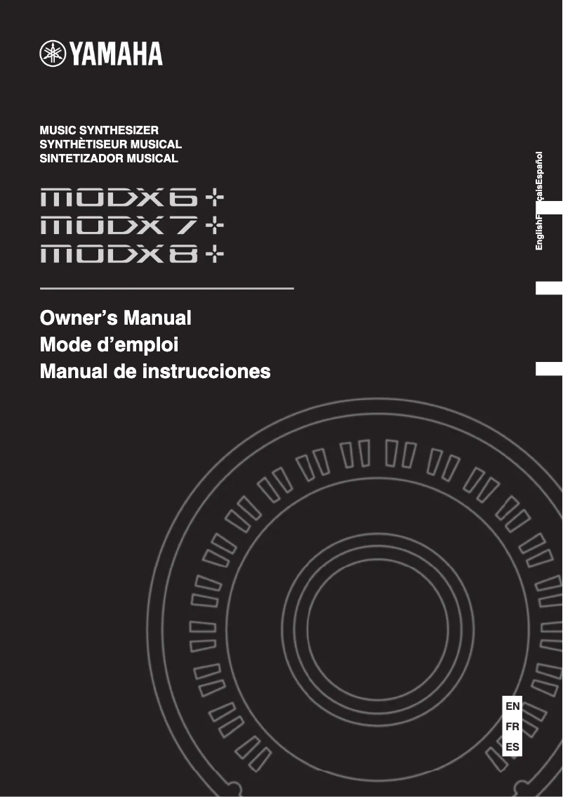 Page 1 of the manual User Manual Yamaha MODX6+