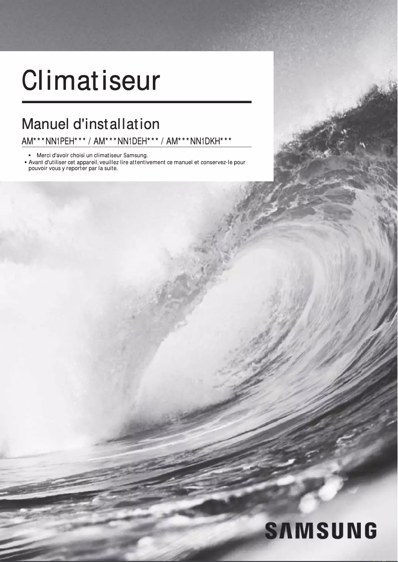 Page n°1 - Guide d'installation Samsung AM036FNFDEH/EU