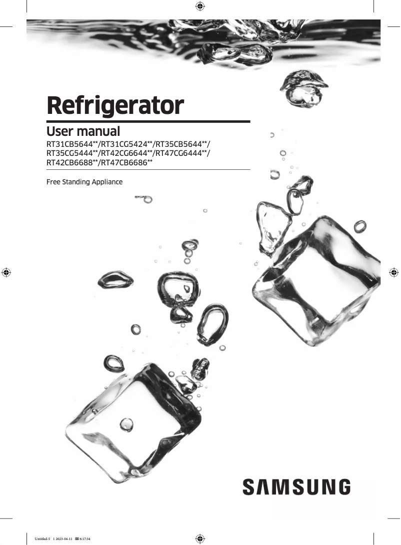 Image de la première page du manuel de l'appareil RT42CB668822
