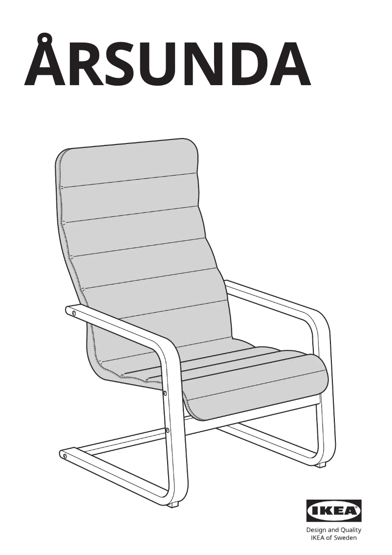 Page 1 de la notice Manuel utilisateur Ikea ÅRSUNDA 005.358.94