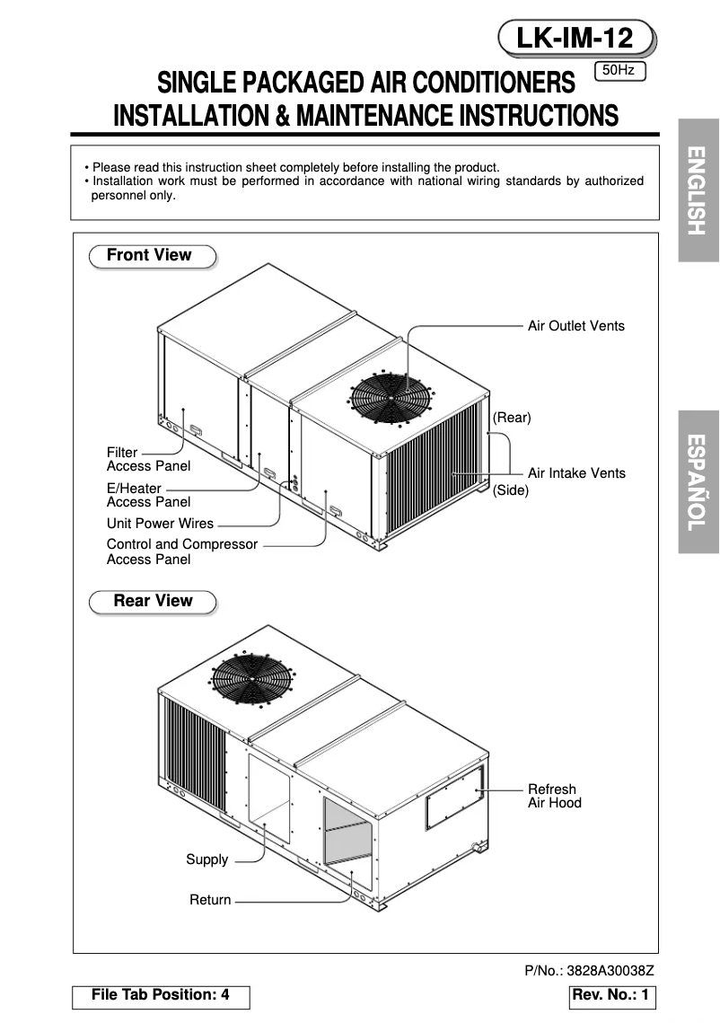Image de la première page du manuel de l'appareil LK-0680CH