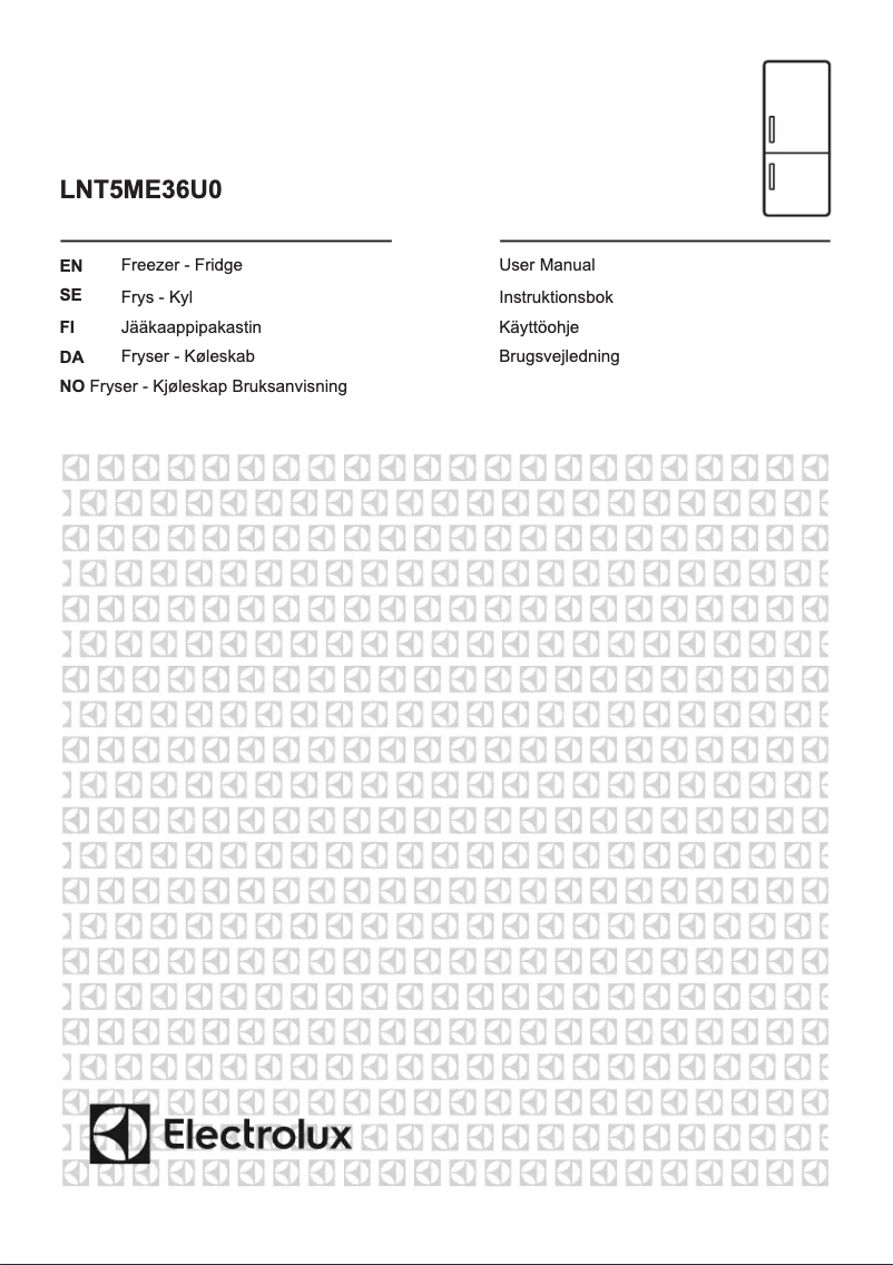 Page 1 de la notice Manuel utilisateur Electrolux LNT5ME36U0