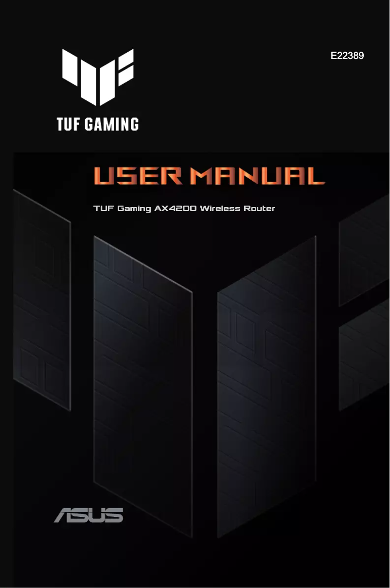 Page n°1 - Manuel utilisateur Asus TUF Gaming AX4200