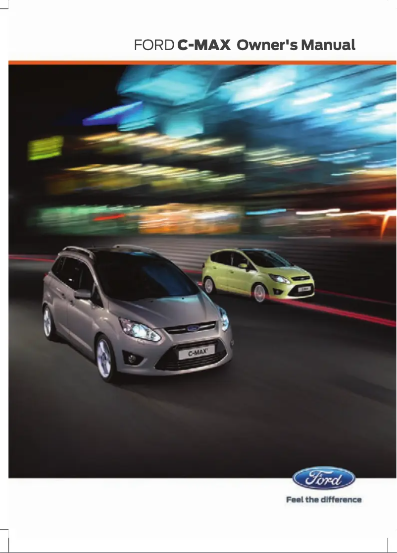 Image de la première page du manuel de l'appareil C-Max (2012)