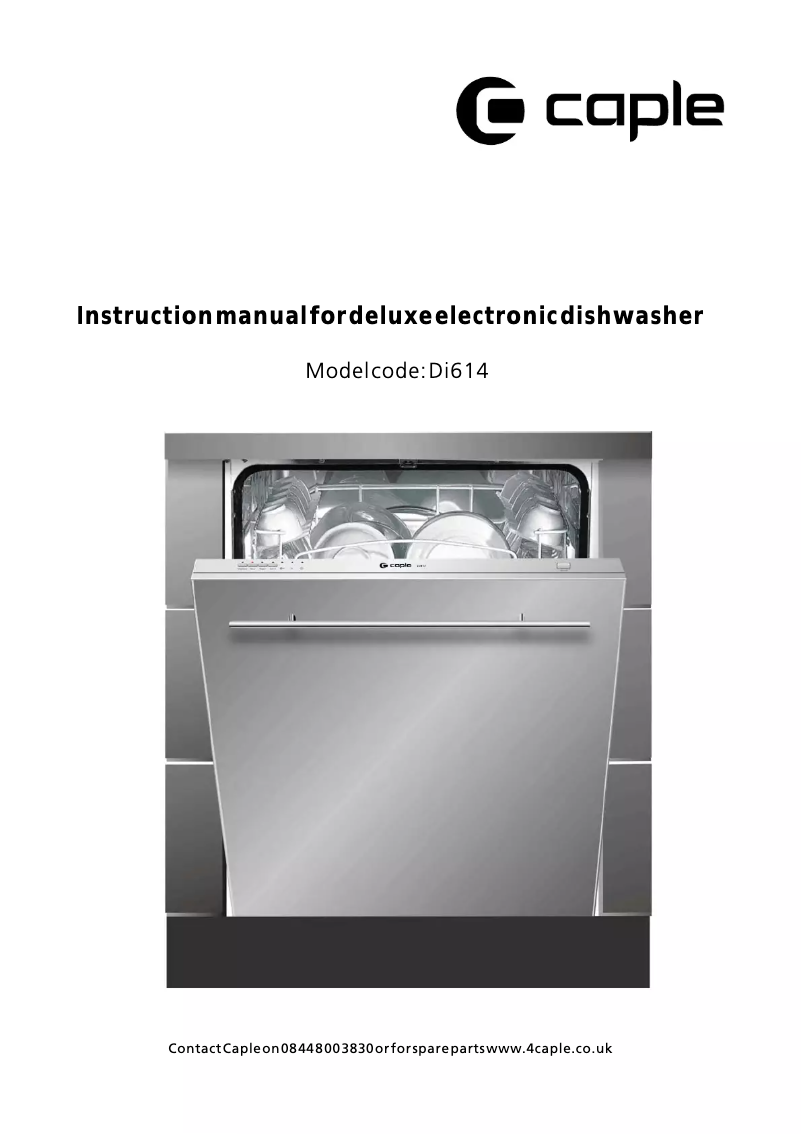 Página 1 del manual Manual de usuario Caple Di614