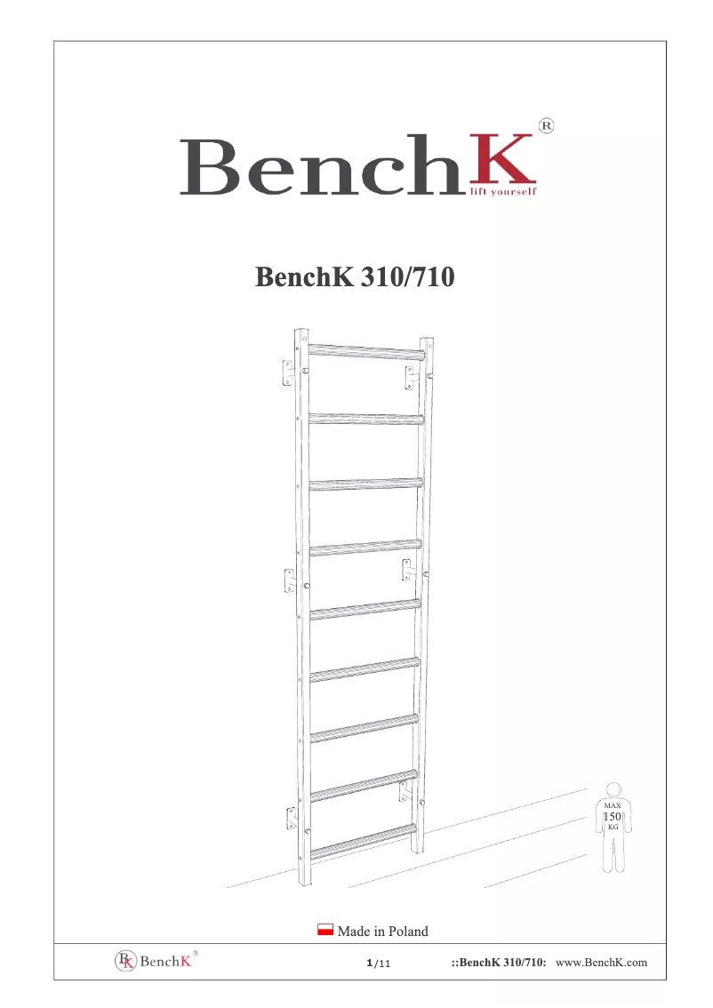 Page n°1 - Manuel utilisateur BenchK 310