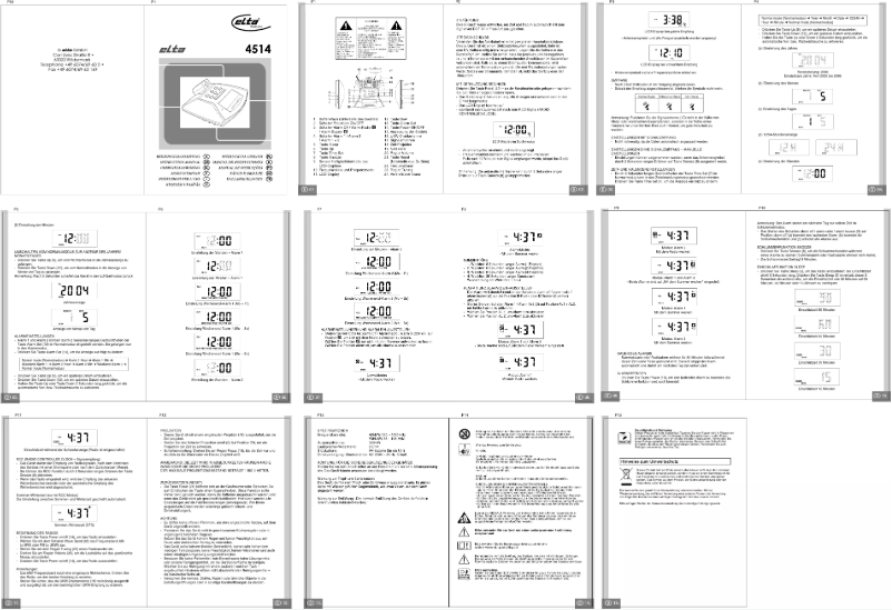 Image de la première page du manuel de l'appareil 4514