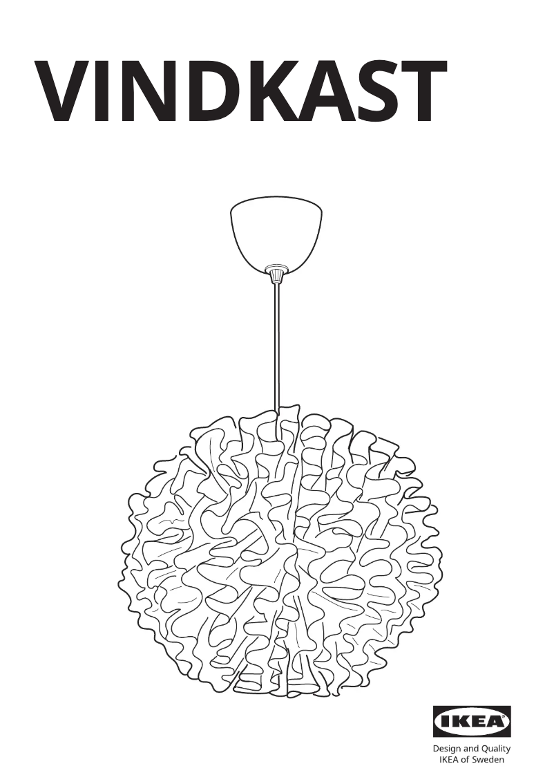 Image de la première page du manuel de l'appareil VINDKAST 205.446.99