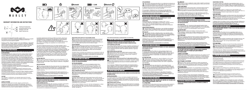 Page 1 de la notice Guide de démarrage rapide House of Marley Positive Vibration II
