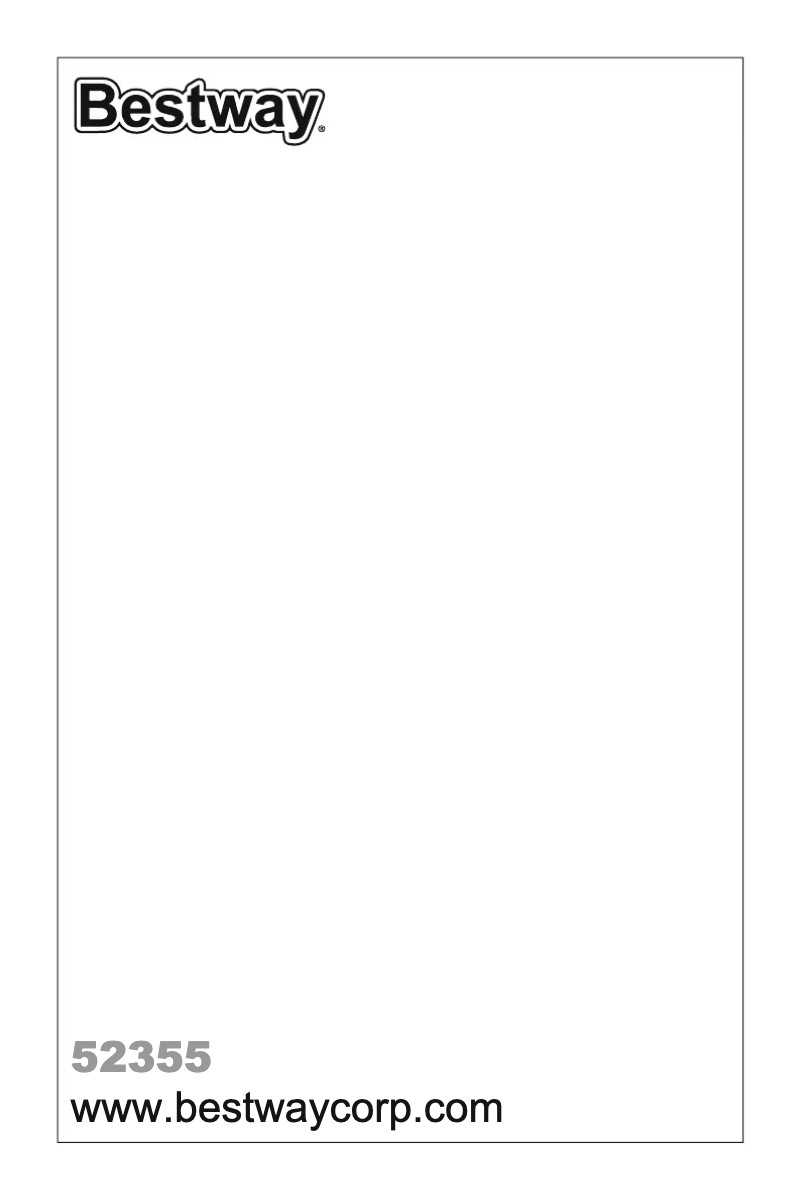Page n°1 - Manuel utilisateur Bestway 52355
