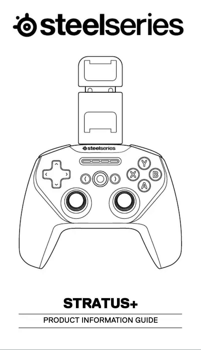 Page 1 de la notice Manuel utilisateur Steelseries Stratus+