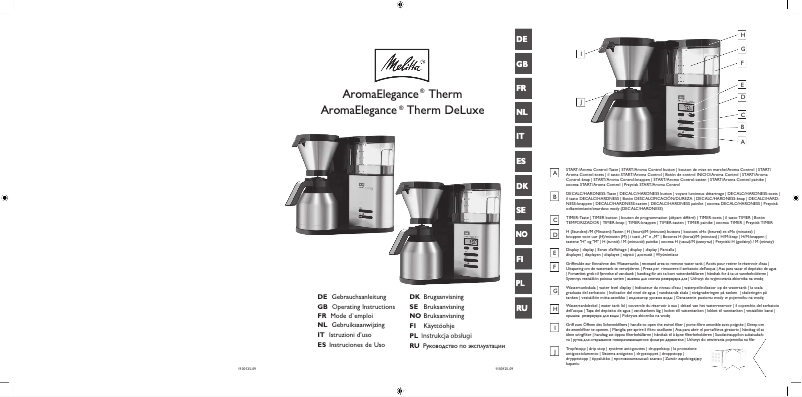 Image de la première page du manuel de l'appareil AromaElegance Therm