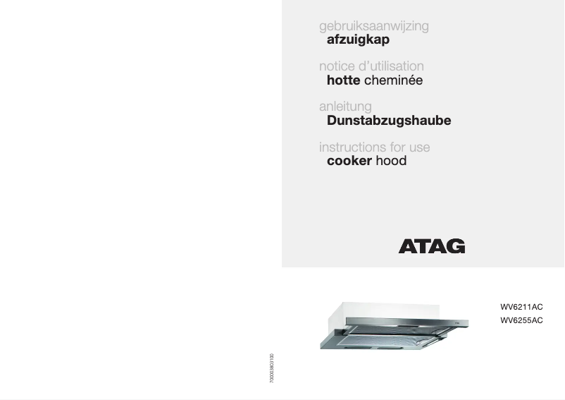 Page n°1 - Manuel utilisateur Atag WV6211ACUU