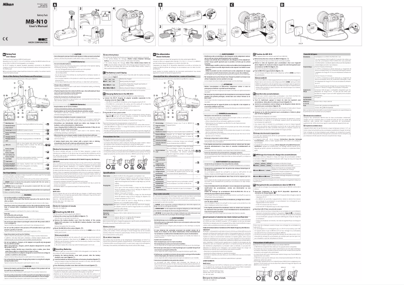 Image de la première page du manuel de l'appareil MB-N10