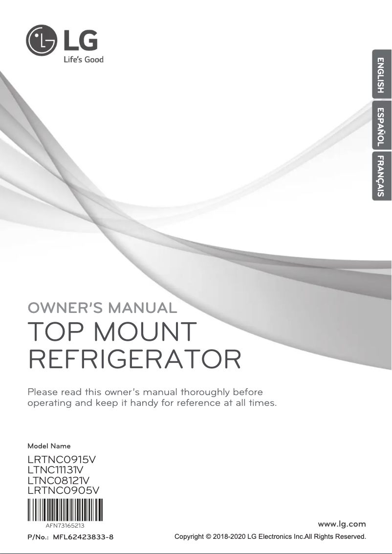 Image de la première page du manuel de l'appareil LRTNC0915V