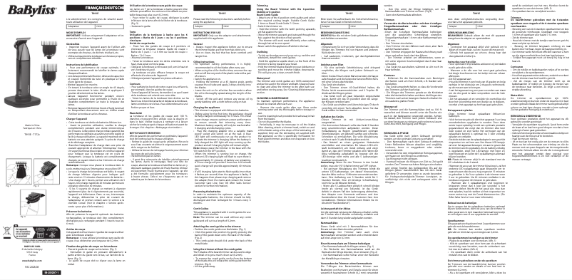 Page n°1 - Manuel utilisateur BaByliss Super-X Metal Series T991E