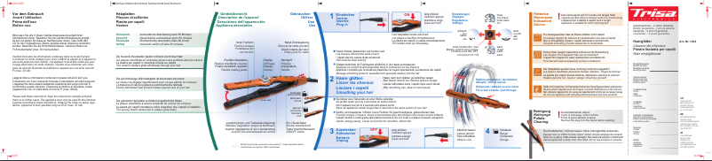 Page 1 de la notice Manuel utilisateur Trisa Brilliant Style